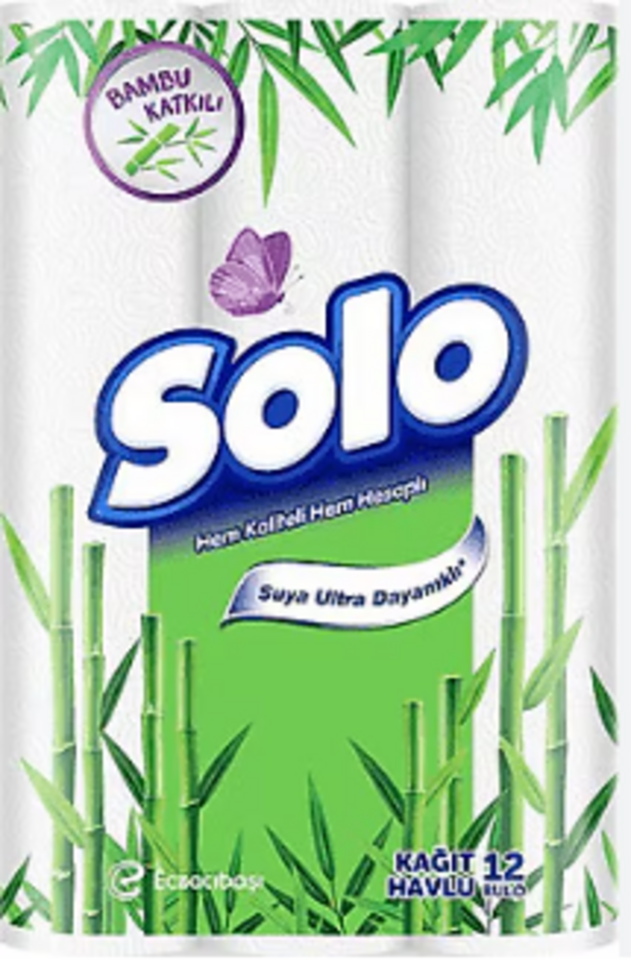 SOLO TUVALET KAĞIDI 12'Lİ-BAMBU